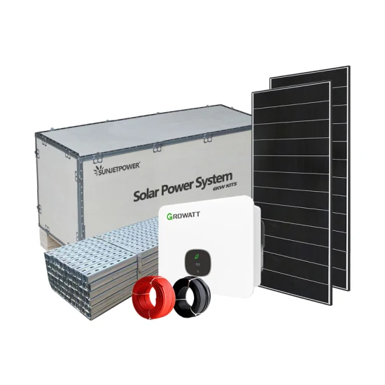 Solarstromanlage PV-Panel netzunabhängige Installation einer Solarenergieanlage auf dem Dach
